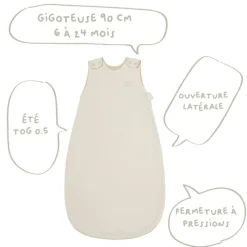 Gigoteuse été 6-24 mois sable ourson