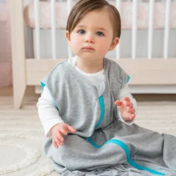 Gigoteuse été sleepsack ideal temp 0-6 mois heather grey