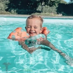Gilet de natation avec brassards 2-6 ans - créatures marines