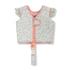 Gilet de natation enfant 3-6 ans - fleurs vertes