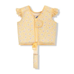 Gilet de natation fleurs jaunes 1-2 ans