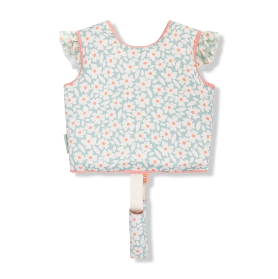 Gilet de natation fleurs vertes 2-3 ans