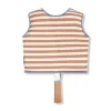 Gilet de natation rayures marron 2-3 ans