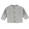 Gilet maille gris chiné 3 mois