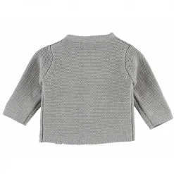 Gilet maille gris chiné 3 mois