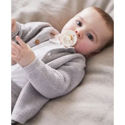 Gilet maille gris chiné 6 mois