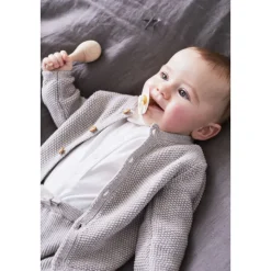 Gilet maille gris chiné 6 mois