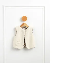 Gilet sans manche léopard