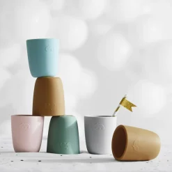 Gobelet en silicone mustard