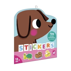 100 gommettes stickers animaux de compagnie