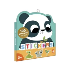 100 gommettes stickers animaux exotiques