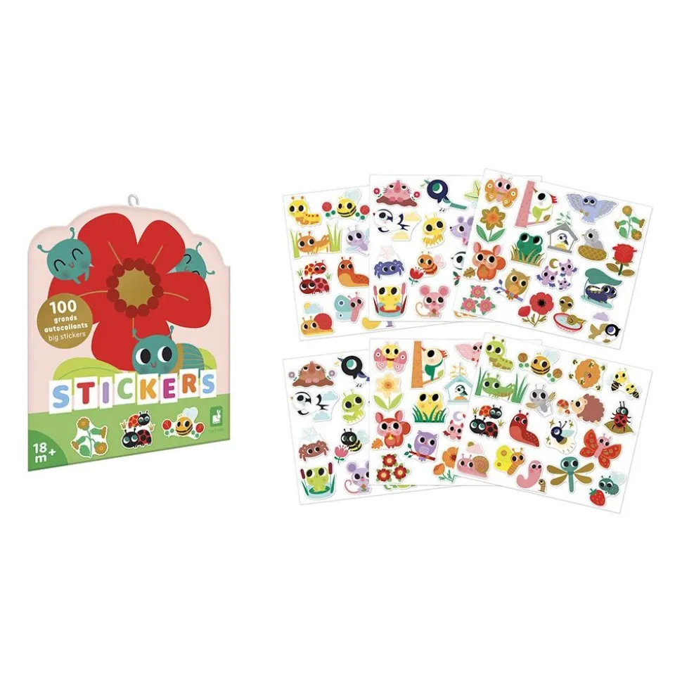 100 gommettes stickers petites bêtes