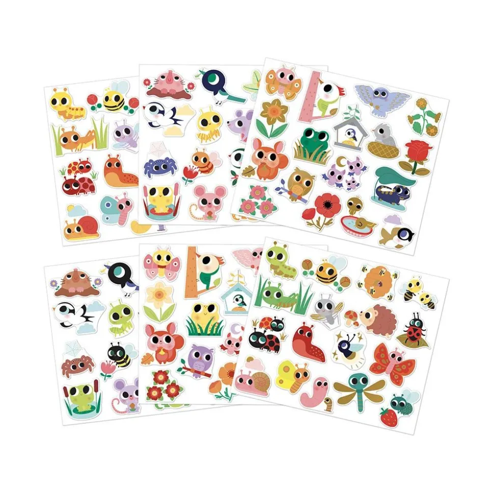 100 gommettes stickers petites bêtes