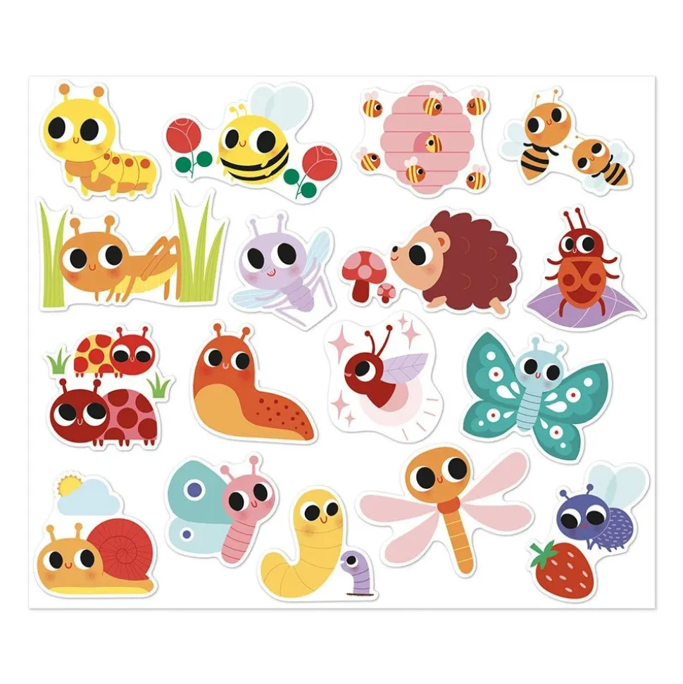 100 gommettes stickers petites bêtes