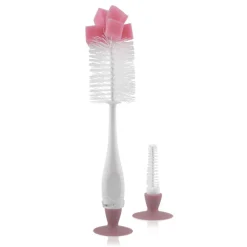 Goupillon avec éponge rose
