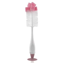 Goupillon avec éponge rose