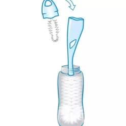 Goupillon 2en1 double fibre anti-bactérien