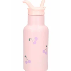 Gourde enfant cerises 350 ml rose