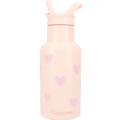 Gourde enfant coeurs 350 ml rose