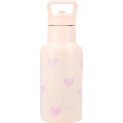 Gourde enfant coeurs 350 ml rose