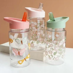Gourde enfant 450 ml fleurs sauge