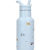 Gourde enfant véhicules 350 ml bleu