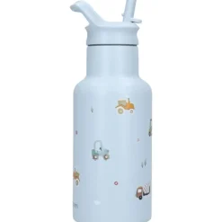 Gourde enfant véhicules 350 ml bleu