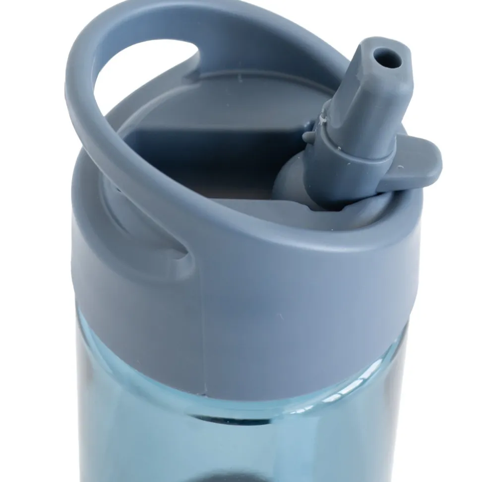 Gourde en plastique recyclé bleu