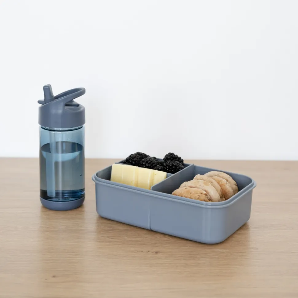 Gourde en plastique recyclé bleu