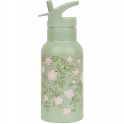 Gourde isotherme enfant 350 ml fleurs vertes
