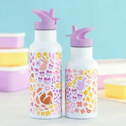 Gourde isotherme enfant 350 ml fleurs du jardin