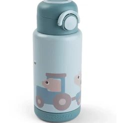 Gourde isotherme tiny farm bleu