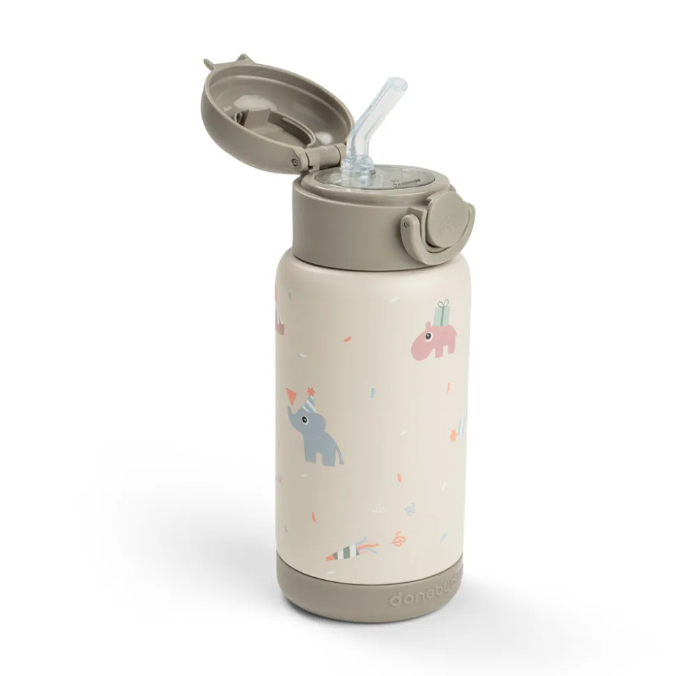 Gourde à paille isotherme celebration sable 340 ml