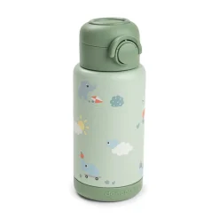 Gourde à paille isotherme playground vert 340 ml