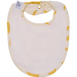 Grand bavoir bébé réversible toffee/ bananes