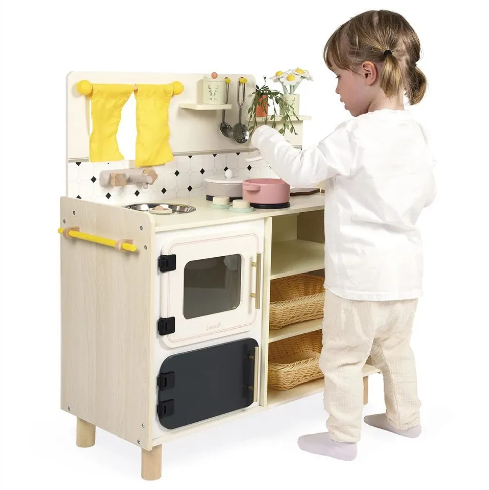 Grande cuisine en bois pour enfant mamie soleil