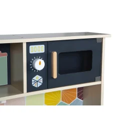 Grande cuisine enfant en bois mozaïc