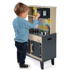 Grande cuisine enfant en bois mozaïc