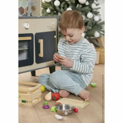 Grande cuisine enfant en bois mozaïc