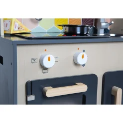 Grande cuisine enfant en bois mozaïc