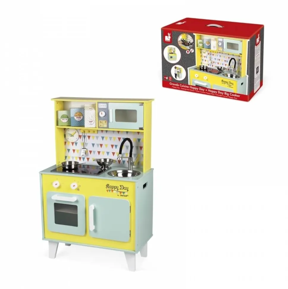 Grande cuisine enfant en bois happy day