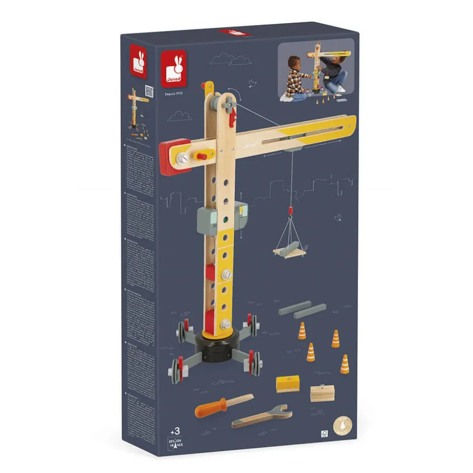 Grande grue en bois