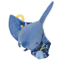 Grande peluche d'activités les aventures de paulie - raie