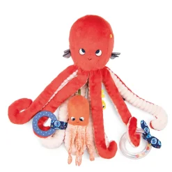 Grande peluche d'activités les aventures de paulie - poulpe
