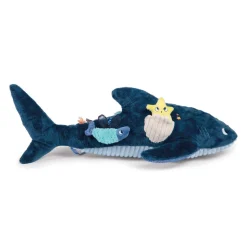 Grande peluche d'activités les aventures de paulie - requin