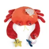 Grande peluche d'activités les aventures de paulie - crabe