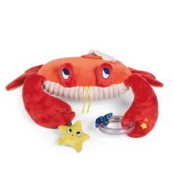 Grande peluche d'activités les aventures de paulie - crabe
