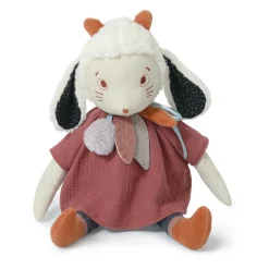 Grande peluche mouton fenouil - après la pluie