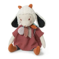 Grande peluche mouton fenouil - après la pluie