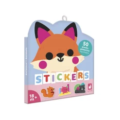 50 grandes gommettes stickers animaux